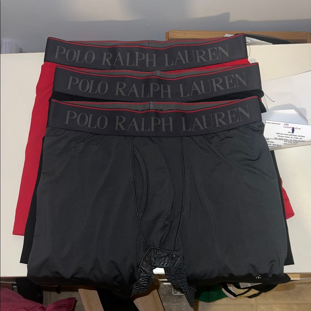 Polo by Ralph Lauren Boxer Briefs - Black and Red Set